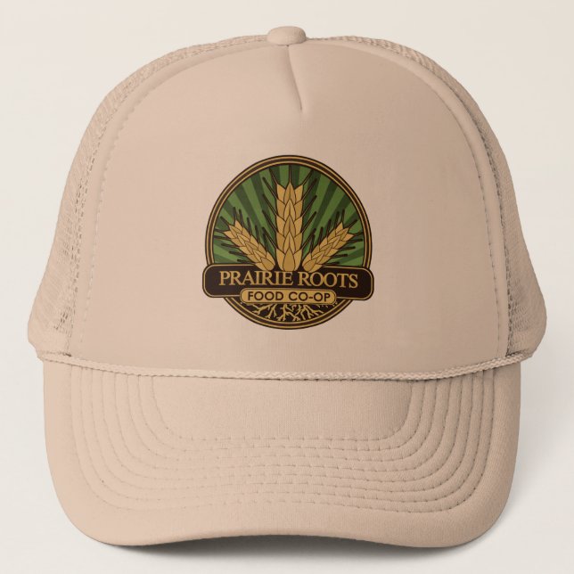 Prairie Roots Colour Logo Trucker Hat (Front)