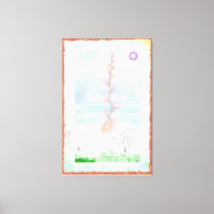 Prairie Rose Impressionist Art Canvas Print