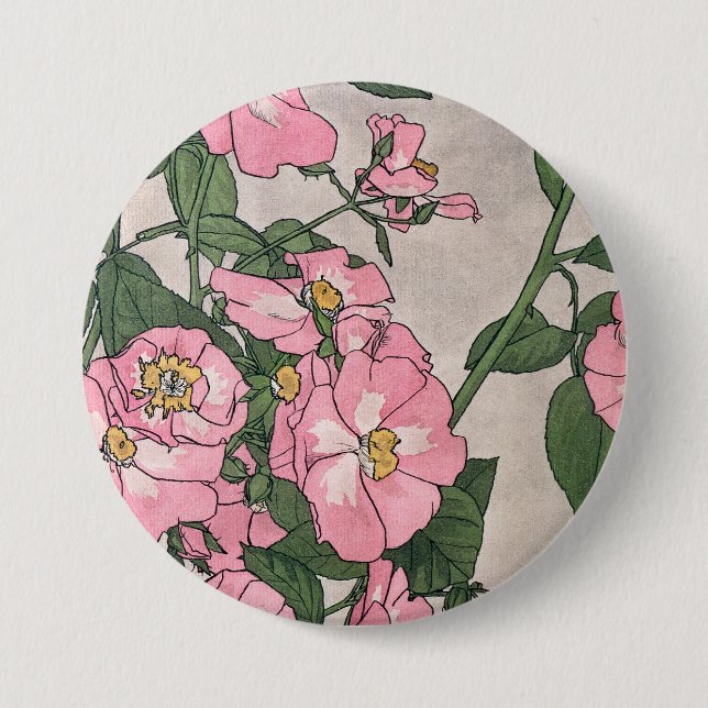 Prairie Roses 3 Inch Round Button (Front)