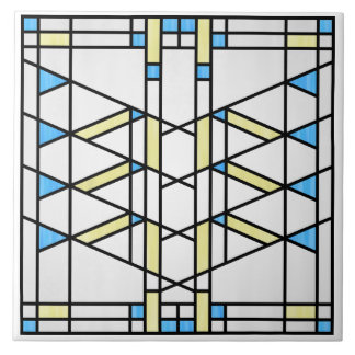 Prairie School Style Interpretation No. 3 Tile