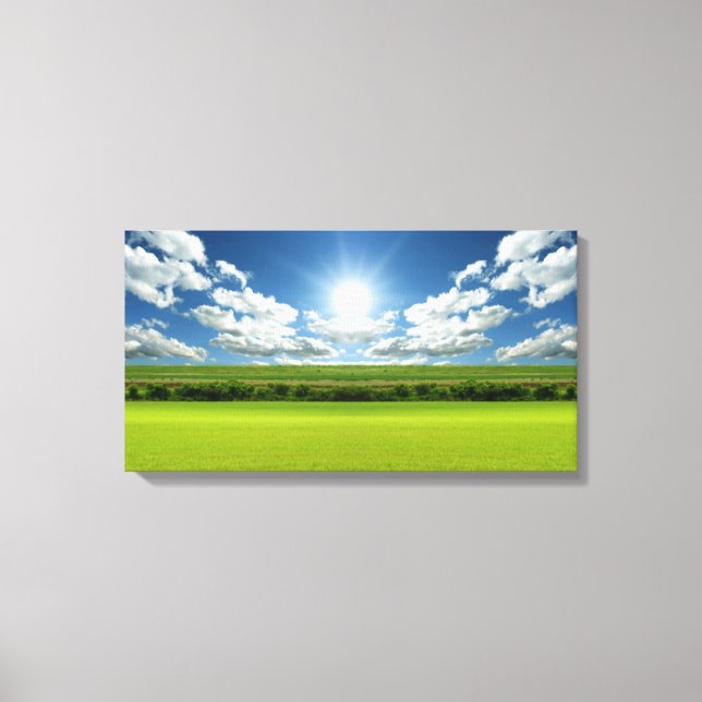 Prairie sky landscape 20 Stretched Canvas Print (Front)