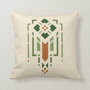 Prairie Stencil Throw Pillow