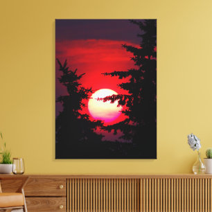 Prairie Sunset Canvas Print
