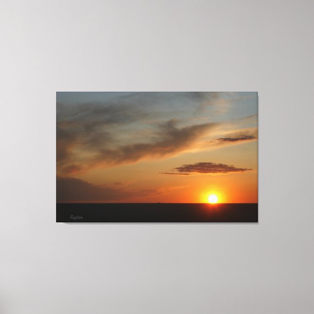 Prairie Sunset Canvas Print (Front)