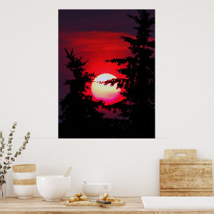 Prairie Sunset Poster