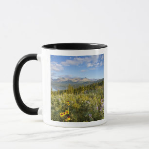 Prairie wildflowers and Lower Two Medicine Lake Mug