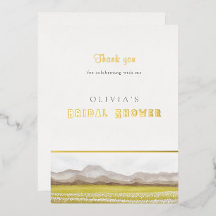 Prairies in Bloom Bridal Shower Thank You Card