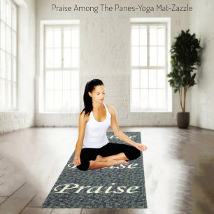 Praise Among The Panes Yoga Mat