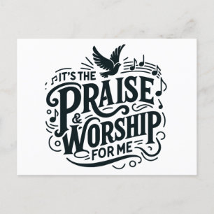 Praise and Worship Postcard