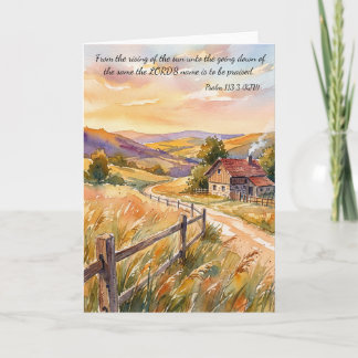 Praise God Always!  Psalm 113:3 Card