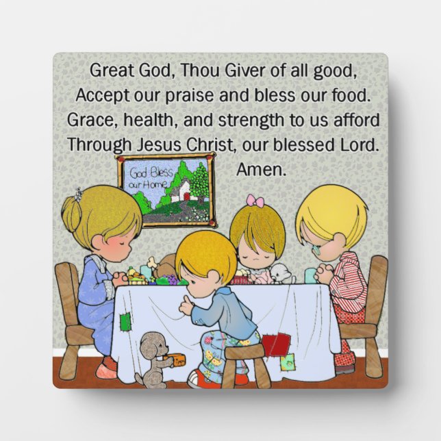 Praise God, From Whom All Blessings Flow Plaque (Front)