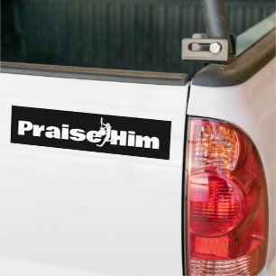  Praise Him, Guitar for the King Bumper Sticker