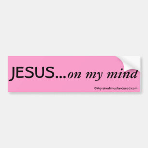 Praise Him N Pink Bible Quote Customize it Bumper Sticker