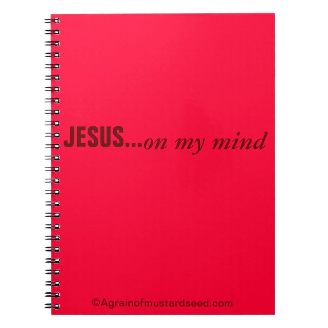 Praise Him N Pink Bible Quote Customize it Notebook (Front)