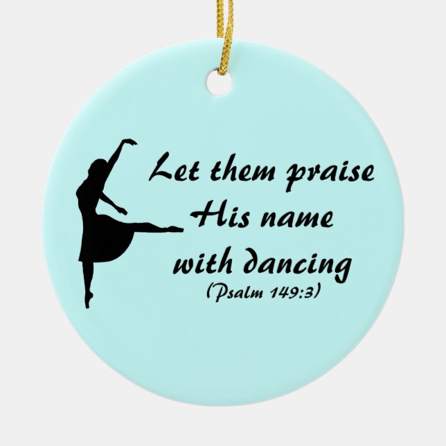 Praise Him with Dancing Ornament (Front)