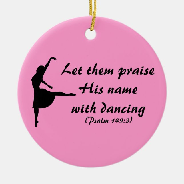 Praise Him with Dancing Ornament (Front)