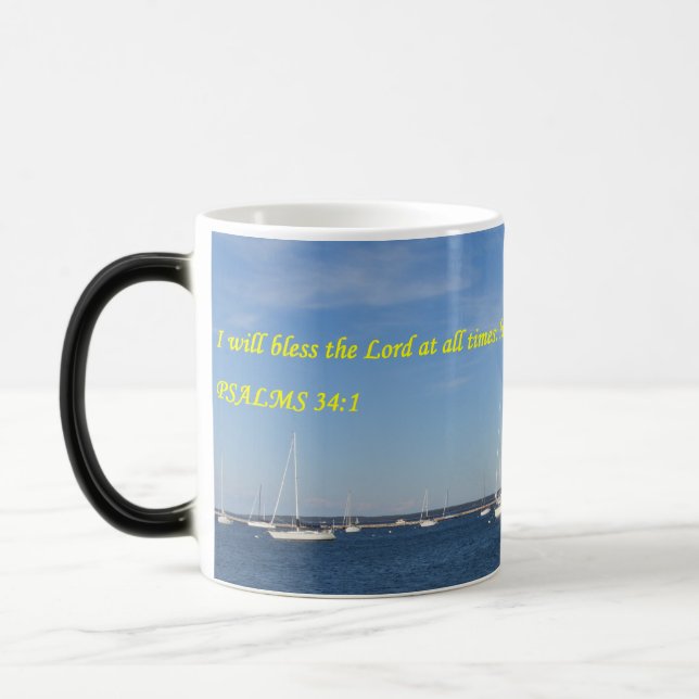 Praise Mug- Personalized - Add your Name & photo Magic Mug (Left)