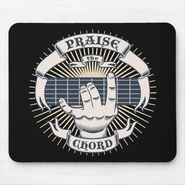 Praise the Chord Mouse Pad (Front)