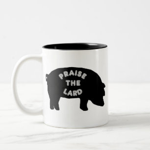 Praise the Lard Two-Tone Coffee Mug