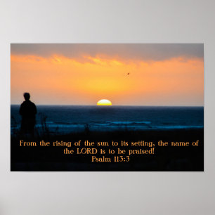 Praise the Lord at Sunset poster