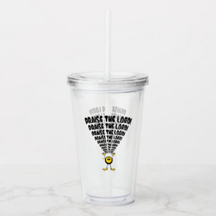 Praise The Lord Emoji Acrylic Tumbler
