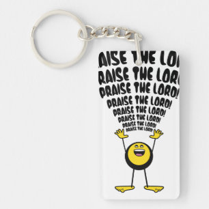 Praise The Lord Emoji Keychain
