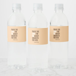 Praise The Lord - Thanksgiving Day Party -  Water Bottle Label