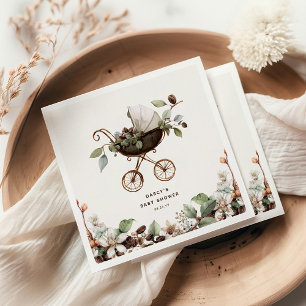 Pram 'Baby is Brewing' Coffee Baby Shower Napkin