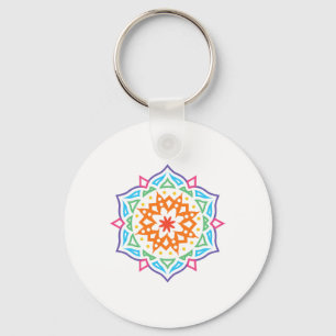Prana Art Yoga Mandala Sacred Energy Geometry Medi Keychain
