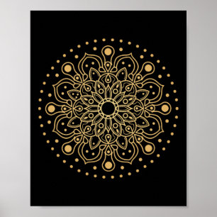 Prana Art Yoga Mandala Sacred Energy Geometry Medi Poster