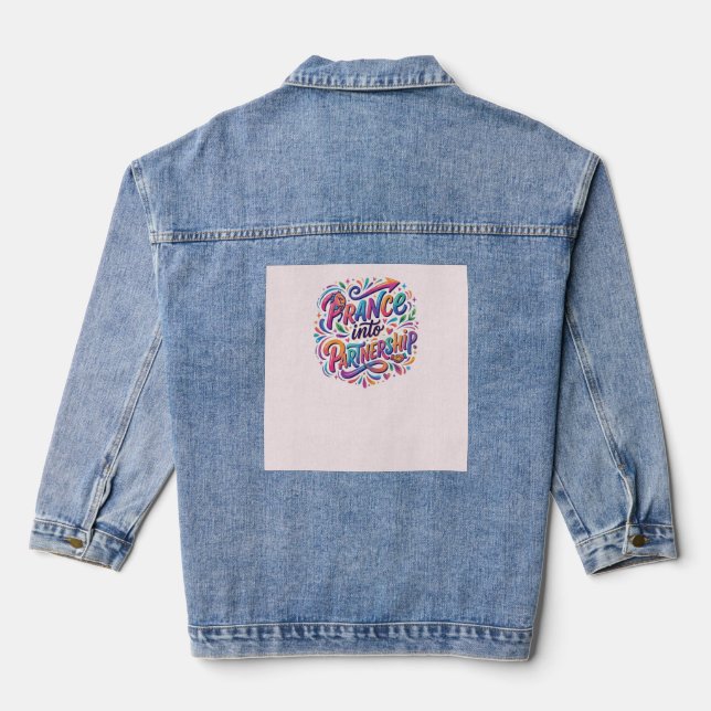 Prance into Partnership Denim Jacket (Back)