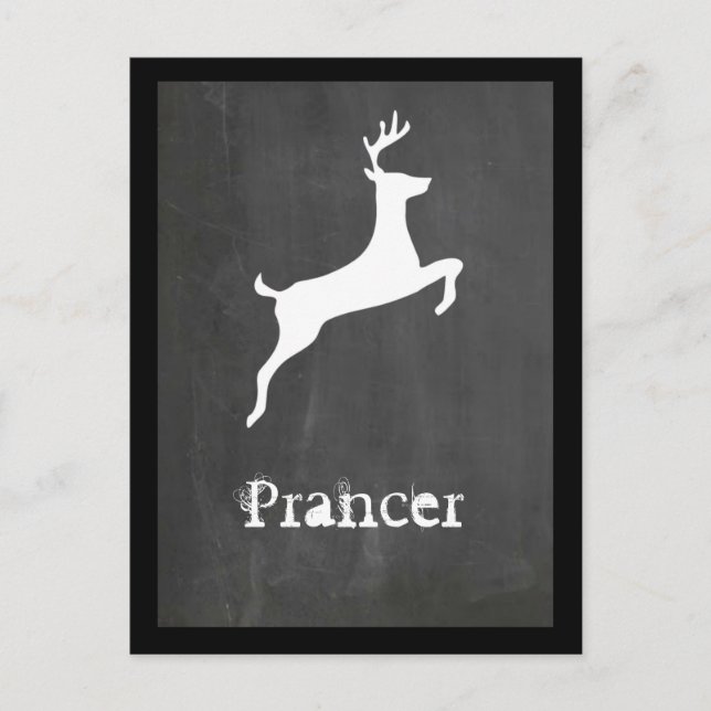 Prancer Holiday Postcard (Front)