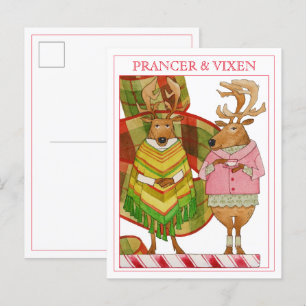PRANCER VIXEN Postcard