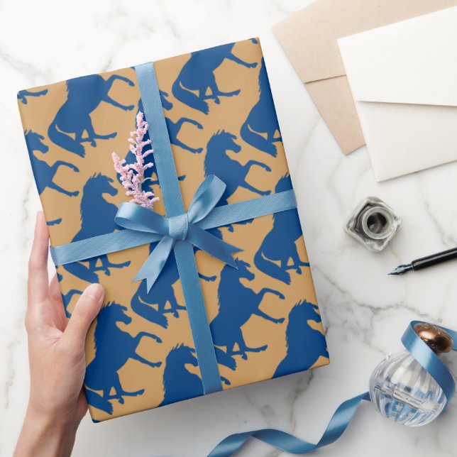 Prancing Horse Silhouette Wrapping Paper (Gifting)