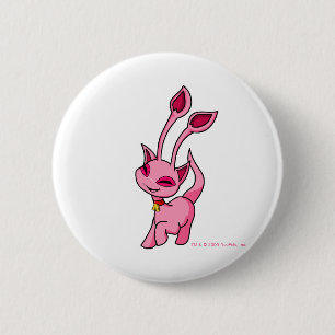Prancing pink Aisha 2 Inch Round Button