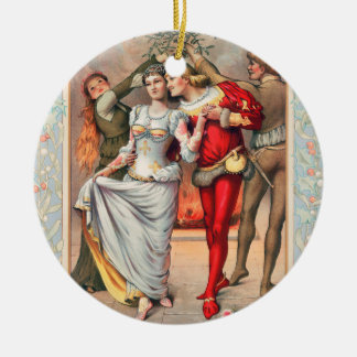 Prang's Christmas Card (ca. 1886)  Ceramic Ornament
