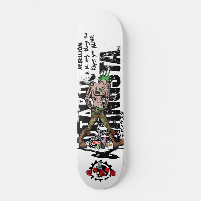Prank is not dead skateboard (Front)