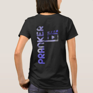 PRANKER Back Print T-Shirt Trend Abstract Lavender