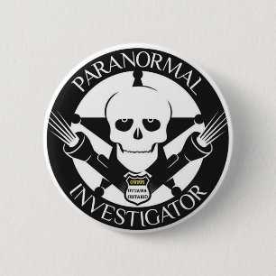 Pranormal Investigator Button Badge