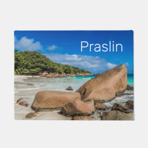 Praslin Seychelles Island Anse Lazio Beach Gift Doormat