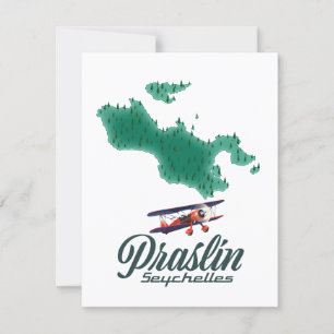Praslin Seychelles map