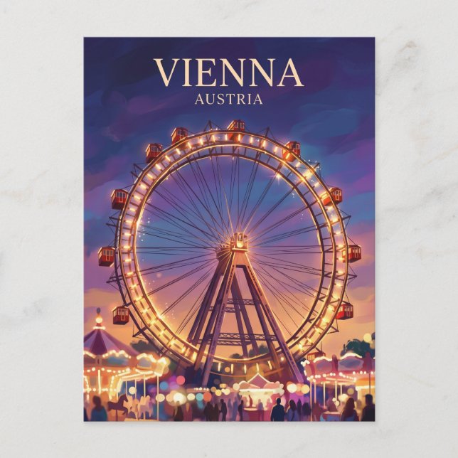 Prater and Riesenrad Austria Postcard (Front)
