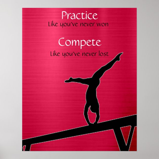Pratique de gymnastique / Poster de la balance de  (Devant)