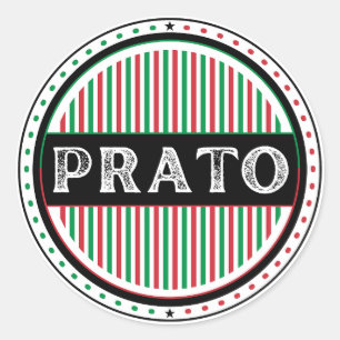 Prato City Pride Emblem – Italian Identity Classic Round Sticker