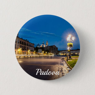 Prato della Valle at night in Padova, Italy 2 Inch Round Button