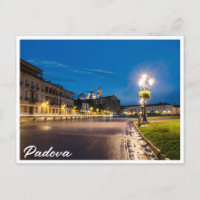 Prato della Valle at night in Padova, Italy