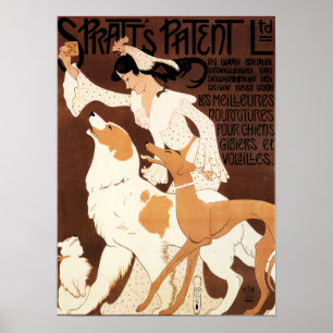 PRATT'S PATENT Dog Food Vintage Art Déco
