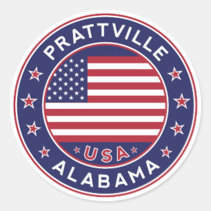 Prattville, Alabama Classic Round Sticker