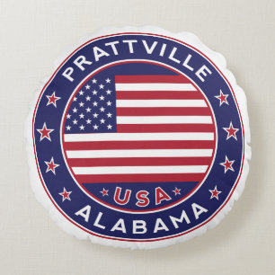 Prattville, Alabama Round Pillow