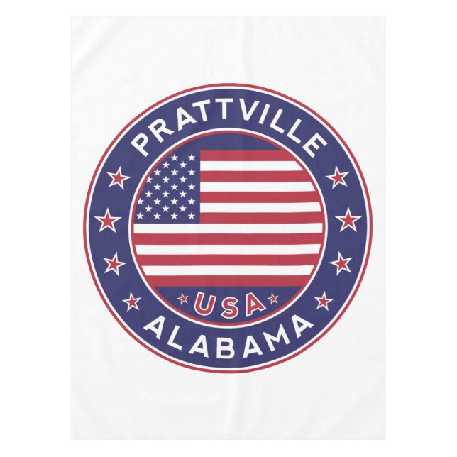 Prattville, Alabama Tablecloth (Front)